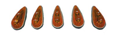 1973-1976 F Series Truck Roof Marker Light, Amber Set of 5