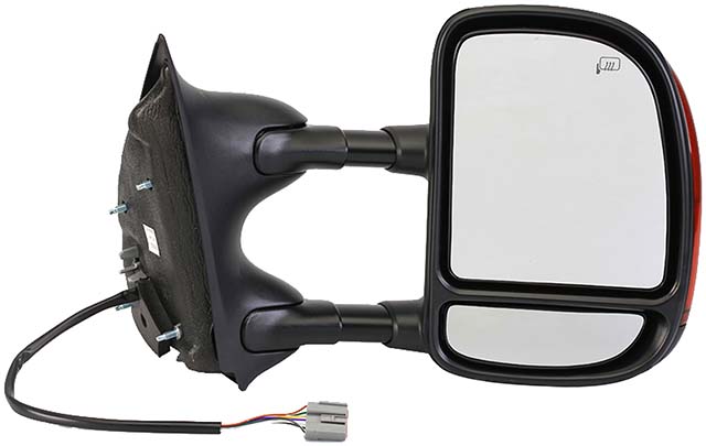 2002-2008 Ford Super Duty Side View Mirror - Right Power, Heated, Tele, Fold, Dual Arms with Signal