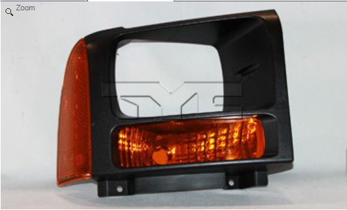 2006-2007 Ford Super Duty RH Park/Signal Lense Black Bezel Housing