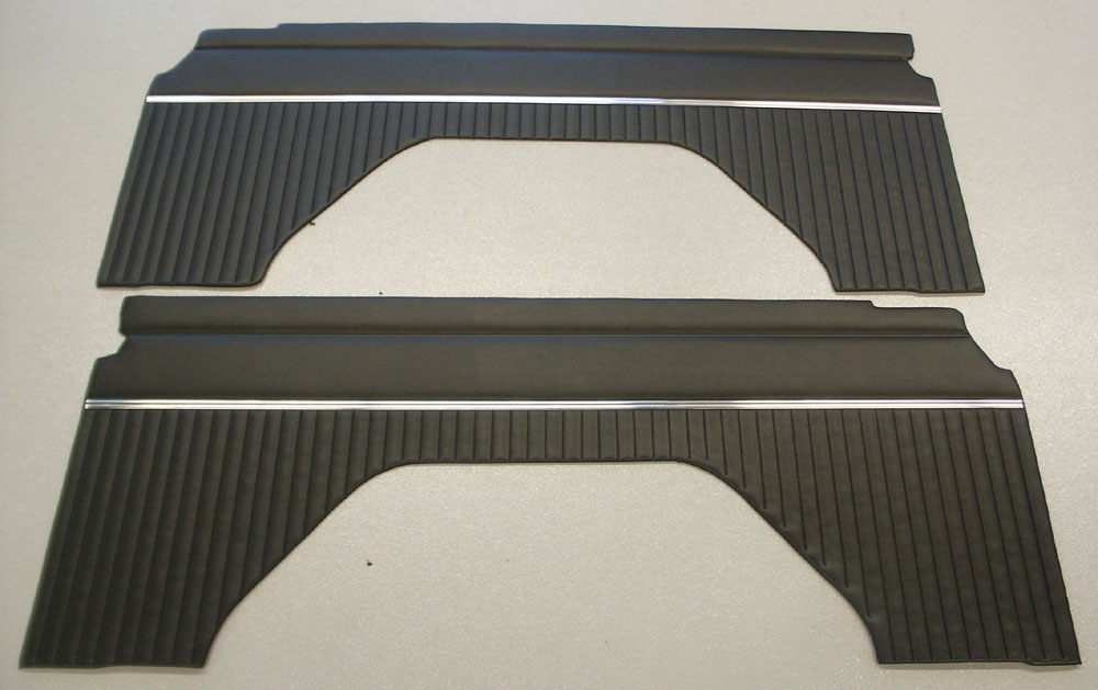 Bronco Rear Interior Quarter Panels Panels,Black 1977