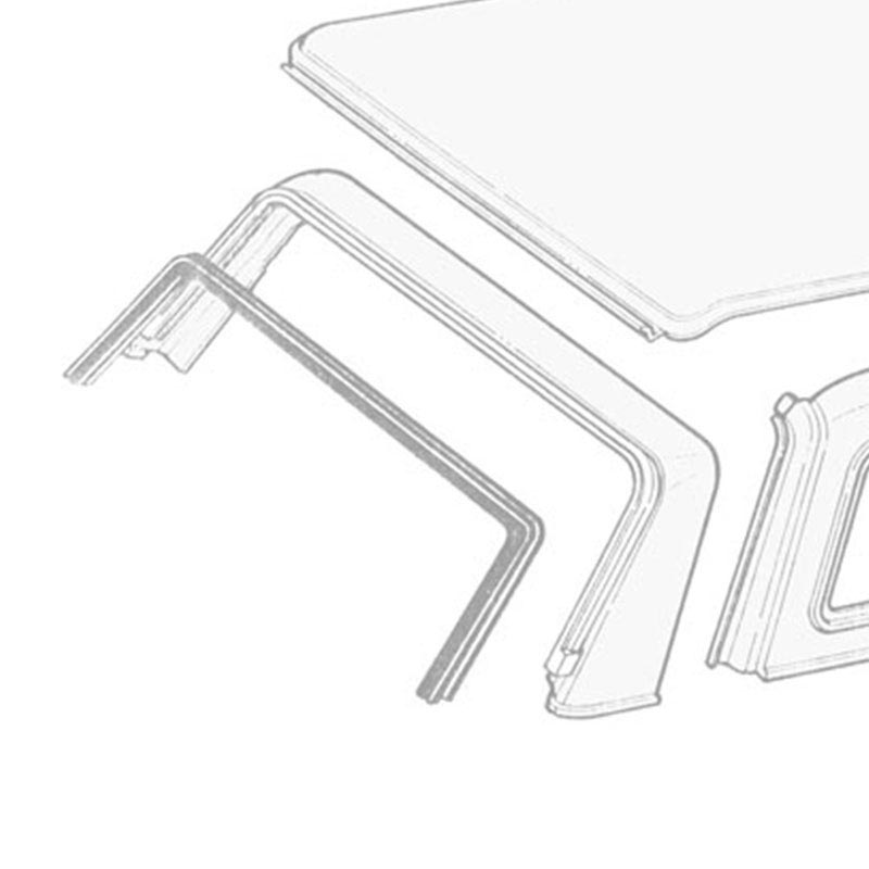 1980-1996 Ford Bronco Rear Glass Run