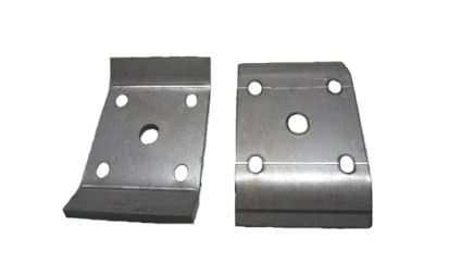 Rear Leaf Spring U-bolt Retainer Plates, Pair