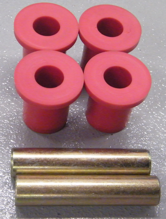 1973-1979 Ford Bronco & F Series Truck Shackle Bushings Only, Red