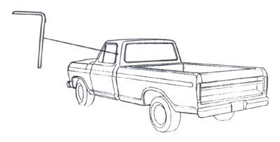1973-1979 Ford Bronco & F Series Truck Drip Rail Molding LH