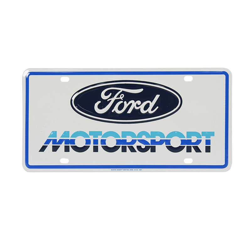 Vintage 80's Ford Motorsport License Plate