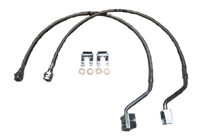 4-10 Front Brake Lines Extended, Pair 80-89