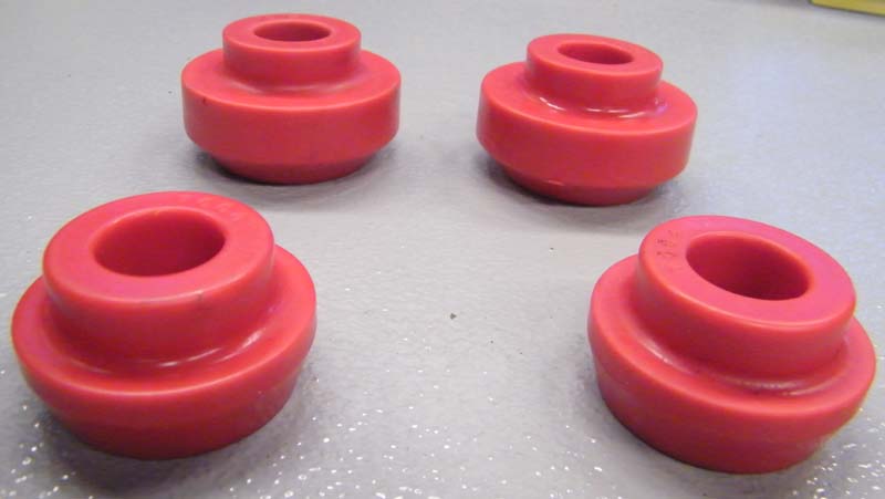 1980-1991 Ford Bronco & F-Series Truck Radius Arm Bushings, Red 4wd