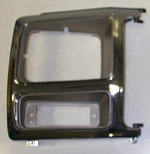 1980-1986 Ford Bronco and F-Series Truck Headlight Door, Chrome/Argent Right