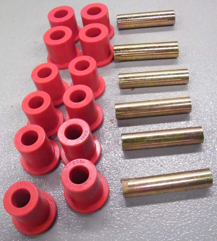 1980-1997 Ford Bronco & F-Series Truck Rear Spring Eye Bushings, Red