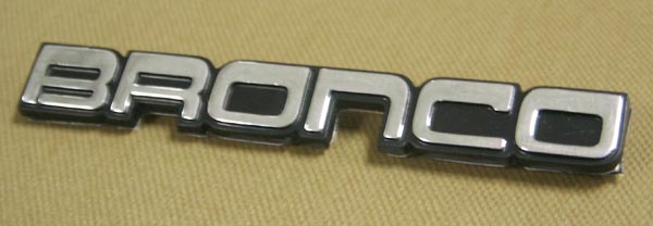 Dash Panel Name Plate, Bronco