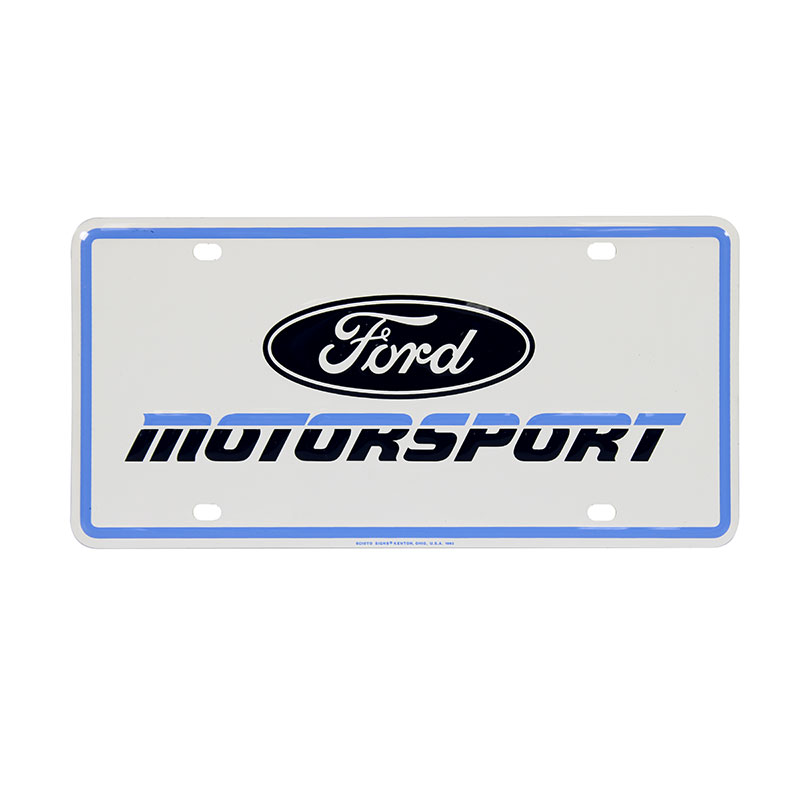 Vintage 90's Ford Motorsport License Plate