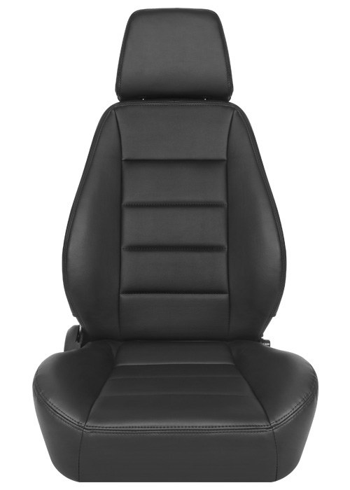 Corbeau Sport Seat Black vinyl,PAIR