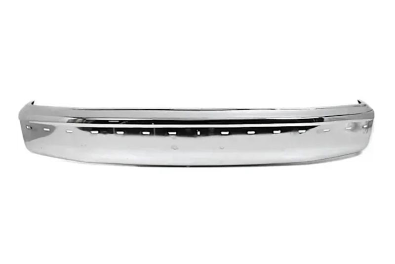 1992-96 Ford Truck Chrome Front Bumper w/ Holes for Impact Strip