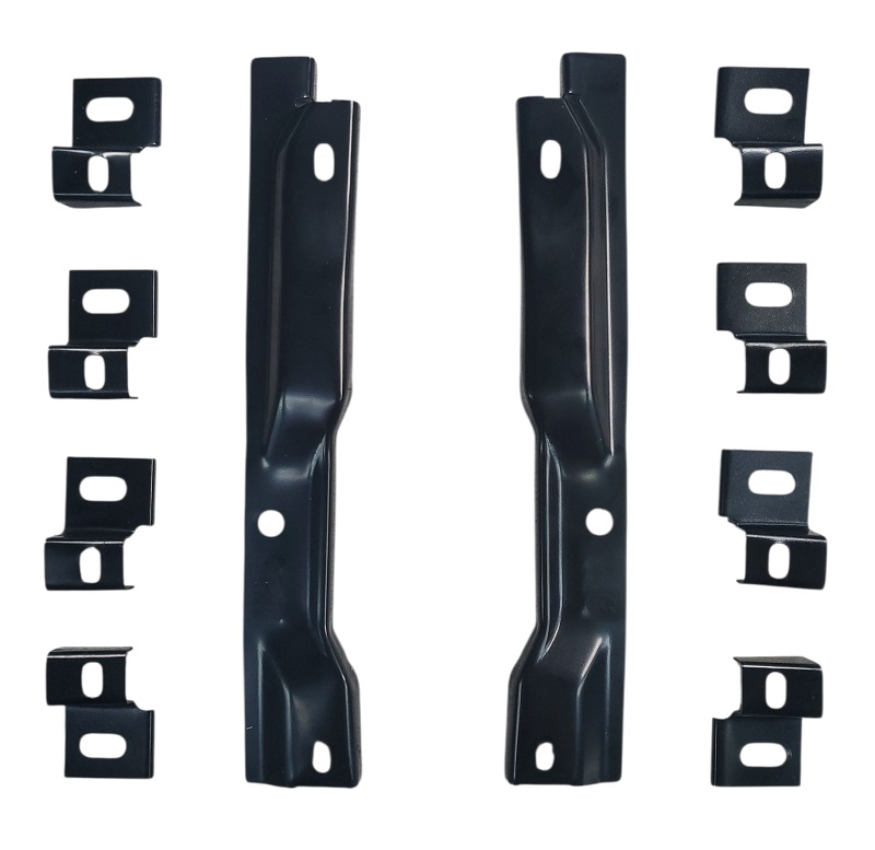 1992-96 Ford Bronco Hardtop Interior Trim Mounting Brackets, Complete Kit Set of 10