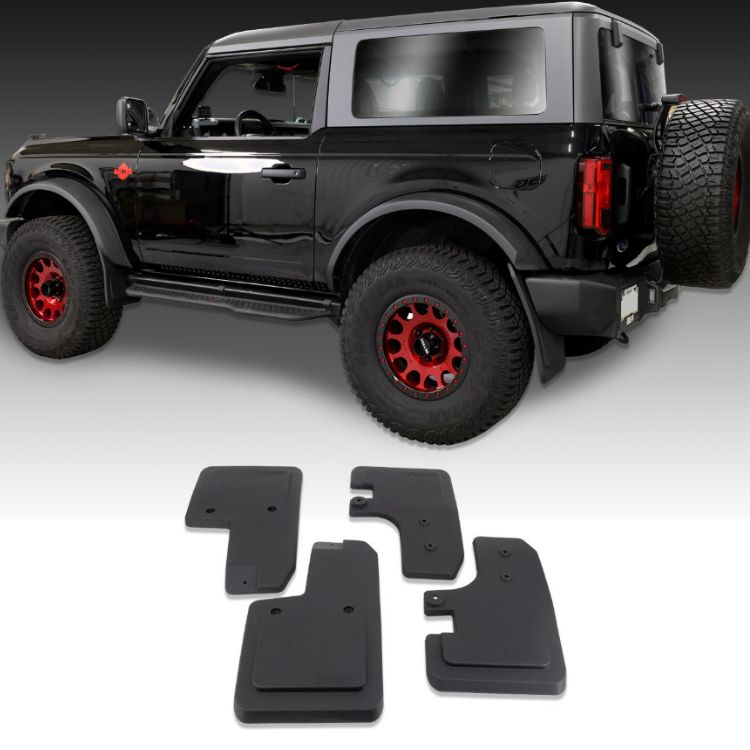 I-Line Mud Flaps Front and Rear - 21+ Bronco