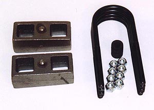 1983-97 Ford Ranger 4wd Lift Block Kit - 5 inch - with U-Bolts