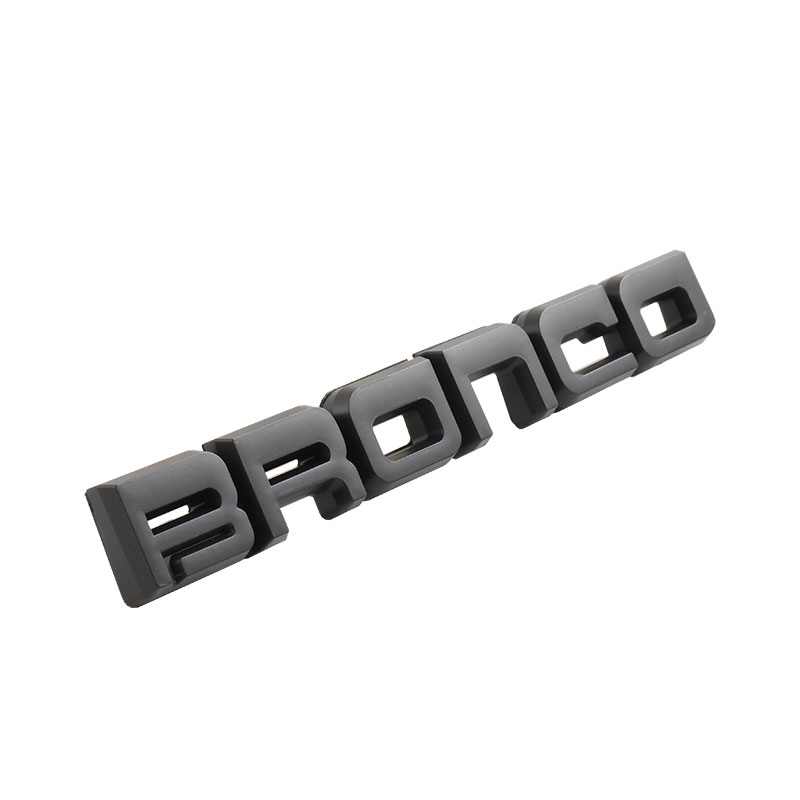 1987-1991 BLACK Ford Bronco, Bronco Emblem, Each