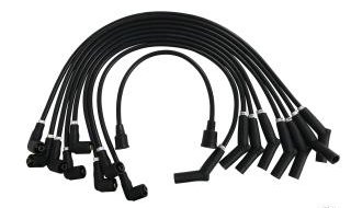 1966-73 289-302 Black 8mm Ford Logo Ignition Wires