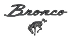 Bronco Script & Horse Peel & Stick Black