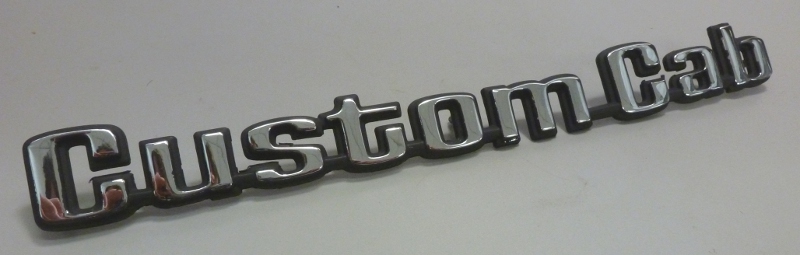 1973-1976 Ford F Series Truck Custom Cab Emblem