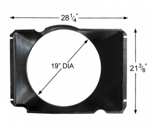 1969-1979 Fan Shroud, Extra Cooling 302