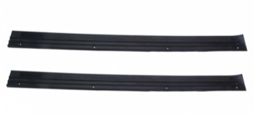 1980-97 Ford Bronco/Truck Threshold Moldings Black, Pair