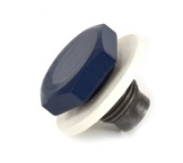 Oil Pan Drain Plug w Gasket Blue