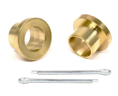 Bronco Clutch Rod Bushing Brass 3/8 Inch ID With Cotter Pin (pair)