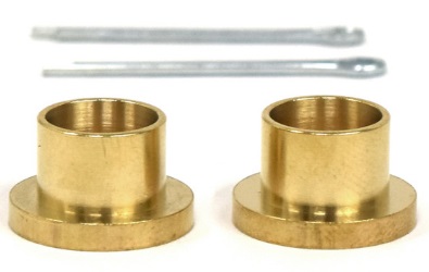 Bronco Clutch Rod Bushing Brass 3/8 Inch ID With Cotter Pin (pair)