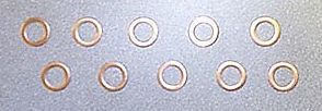 Ford 9 Inch Copper Washers for 3rd Member