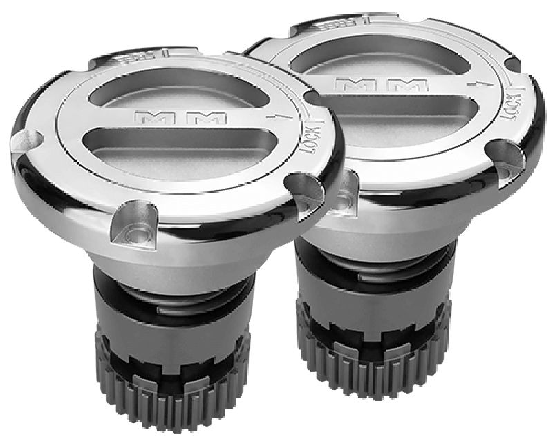 2005-2022 Ford Super Duty MILE MARKER Premium Manual Hubs For Superduty,Chrome