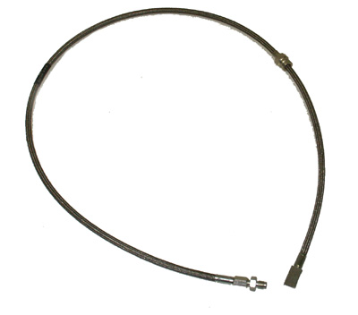 1977-79 F150 4wd Right Outer Axle Hose Braided Stainless