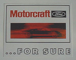 Motorcraft Decal