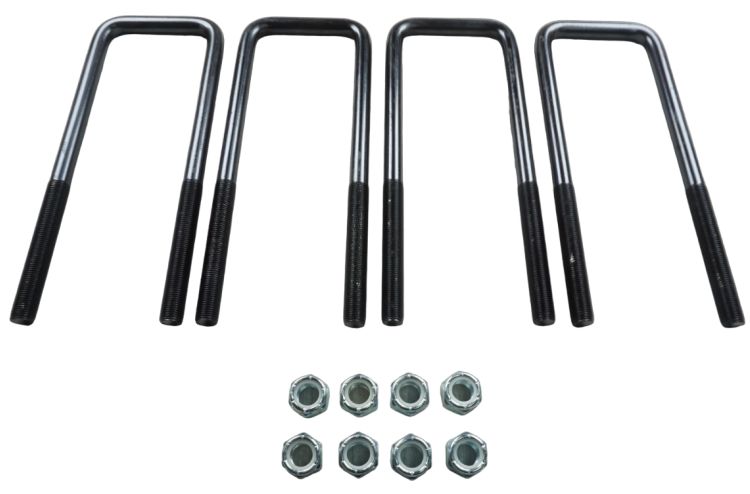 1980-1997 Ford F-Series Front U-Bolt Kit, Set Of 4