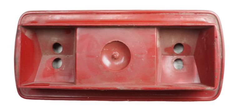 1978-79 Ford Bronco Rear Seat Arm Rest Plastic Base Red