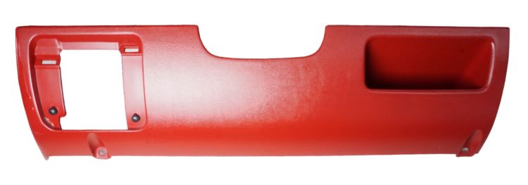 92-96 Steering Column Knee Bolster Trim Panel Ruby Red