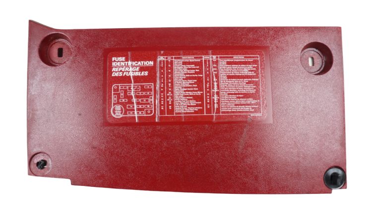 1987-91 Ford Bronco/F-Series Fuse Panel Cover Scarlet Red