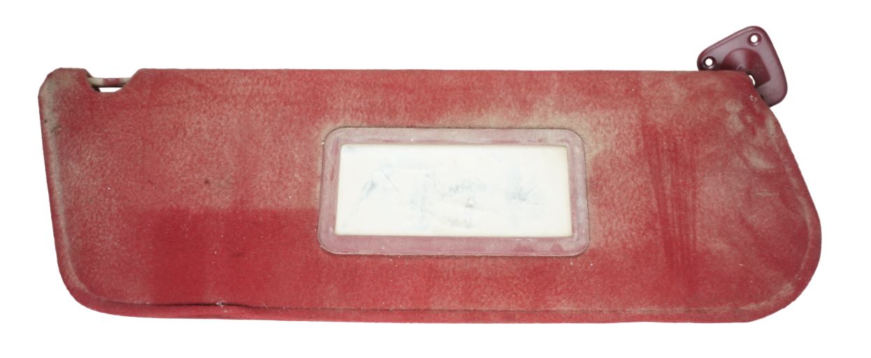 1987-97 Ford Bronco/F-Series Cloth Sun Visor Red Passenger