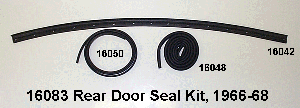 66-68 Early Bronco Rear Door Seal Kit