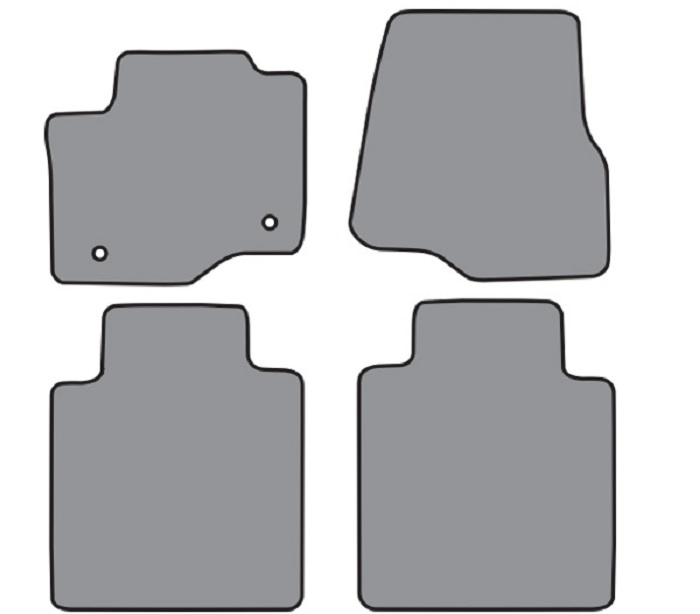 2017-22 Ford Super Duty - Carpet Floor Mats - 4 Piece - Cutpile Carpet
