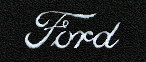 Ford Script Embroidered Logo For Floor Mat Kit