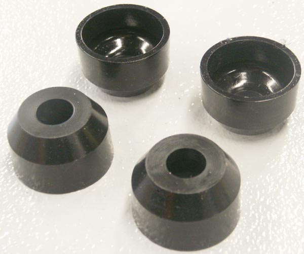 1980-1997 Ford Bronco and F-Series Truck Tie Rod Bushings, Black  (Set of 4)