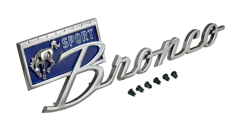 1966-1977 Ford Bronco Sport Emblem