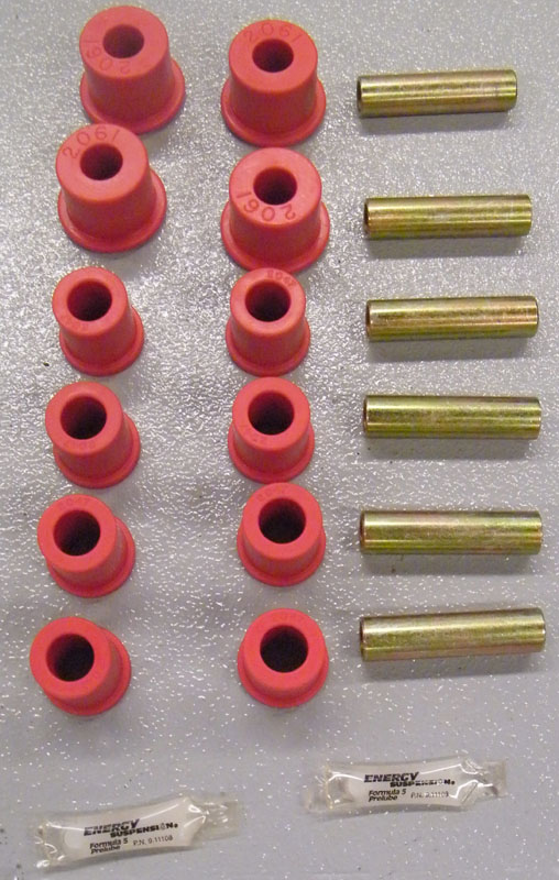 1983-88 Ford Bronco ll & Ranger Spring Eye Bushings Red