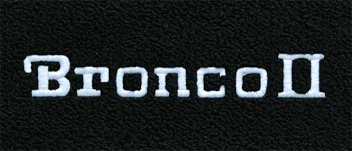 Bronco II Embroidered Logo