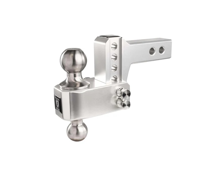 Bulletproof Hitches 2.0 Inch Aluminum MEDIUM Duty Drop/Rise Hitch - w/ SS Ball