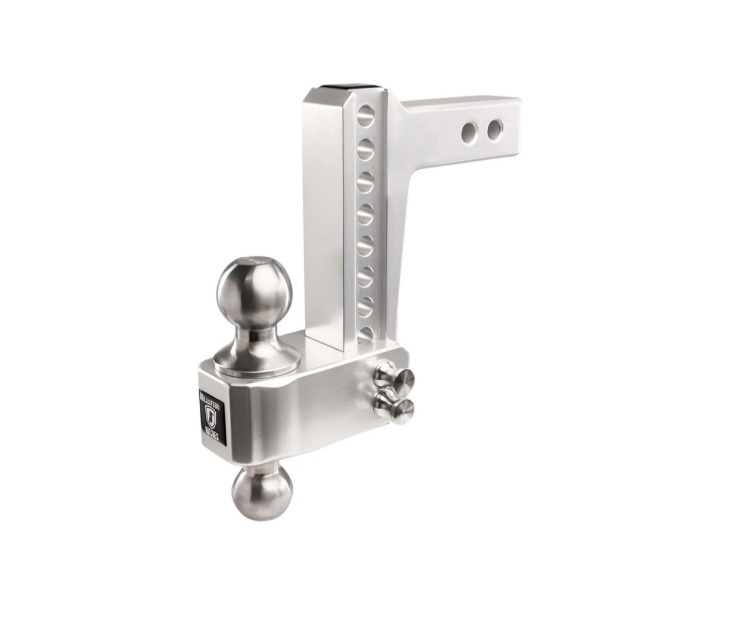 Bulletproof Hitches 2.0 Inch Aluminum MEDIUM Duty Drop/Rise Hitch - w/ SS Ball