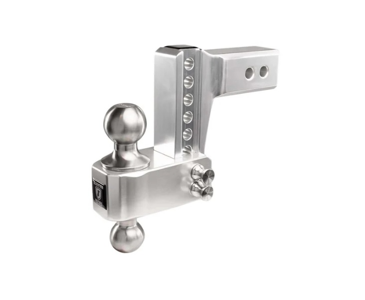 Bulletproof Hitches 2.5 Inch Aluminum MEDIUM Duty Drop/Rise Hitch w/ Stainless Steel Ball