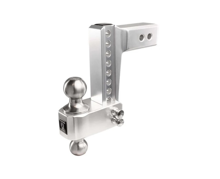 Bulletproof Hitches 2.5 Inch Aluminum MEDIUM Duty Drop/Rise Hitch w/ Stainless Steel Ball