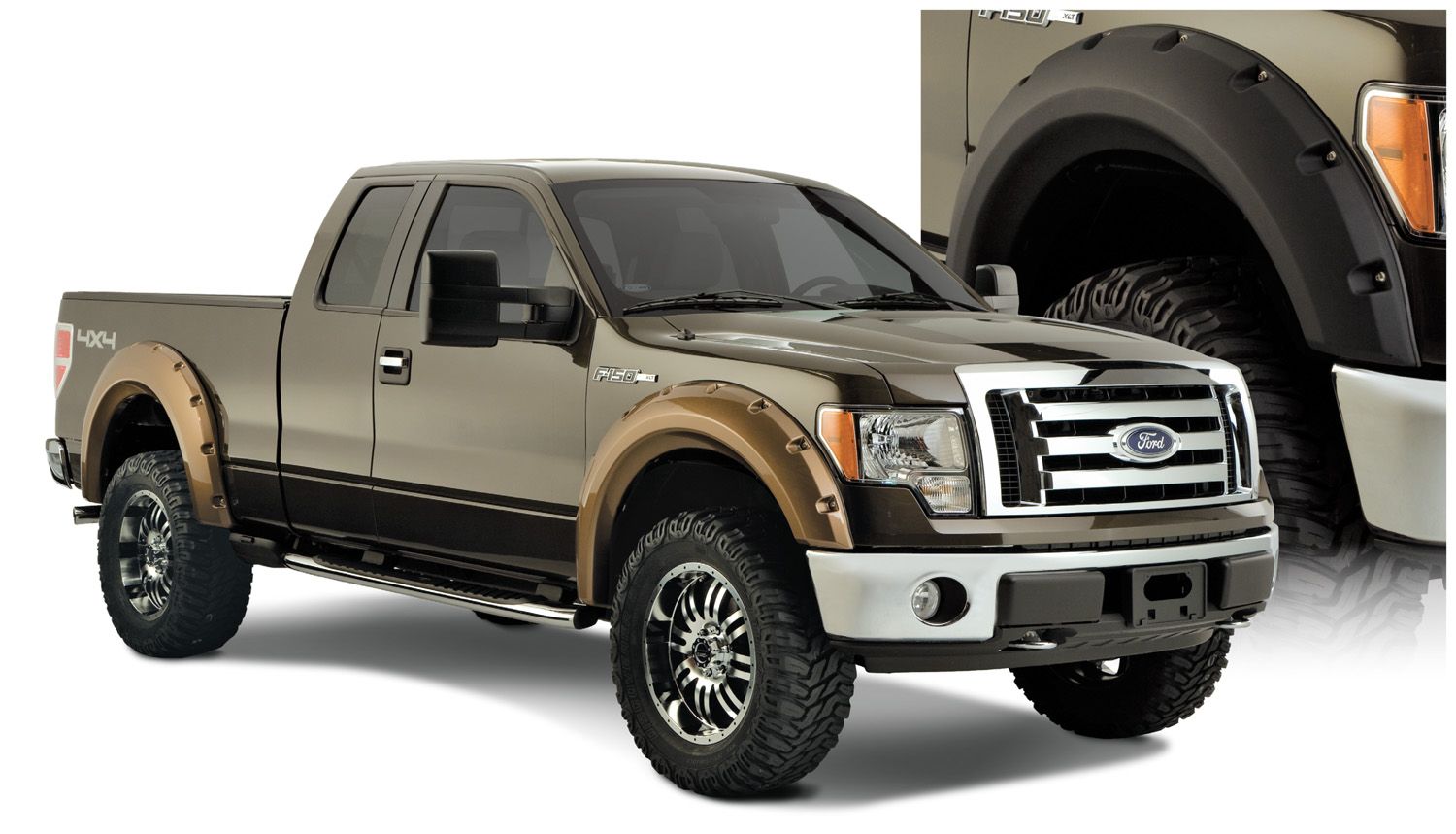 09-14 Ford F150 Max Coverage Pocket Style Fender Flares